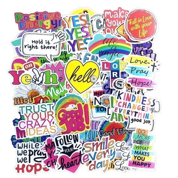 50pc Vinyl Sticker Set  - Picture 2 of 4